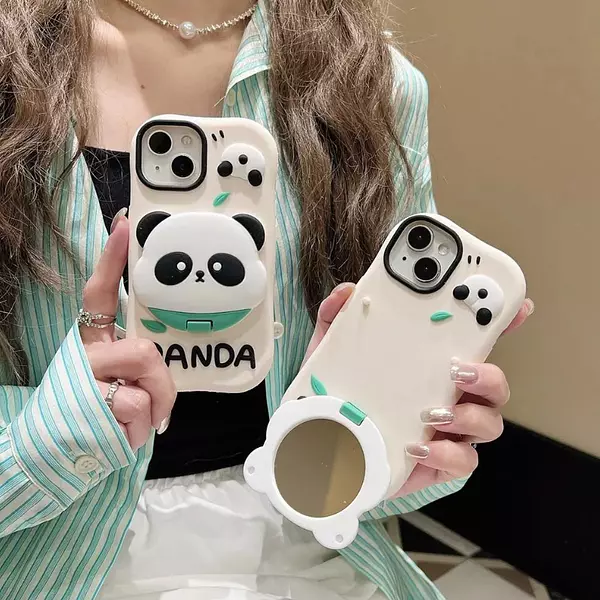 Case Diseño Animado Panda Iphone 15