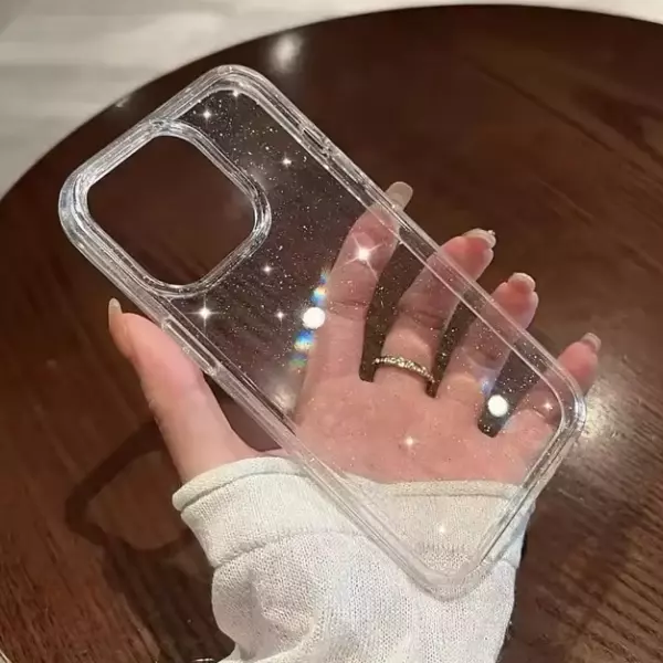 Case Transparente Escarchado Iphone 16 Pro+