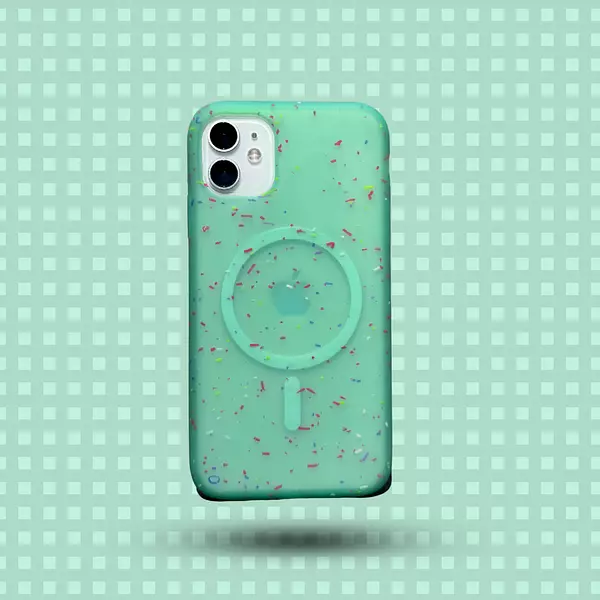 Case Magsafe Verde Puntos Iphone 11