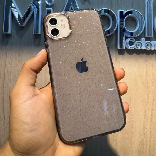 Case Gliter Negro Iphone 11