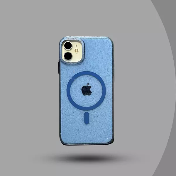 Case Magsafe Gliter Azul Iphone 11