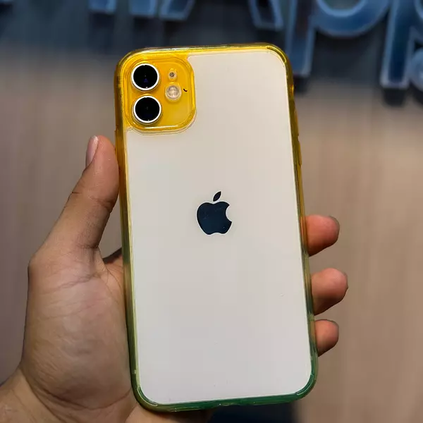 Case Diseño Bordes Amarillo Iphone 11