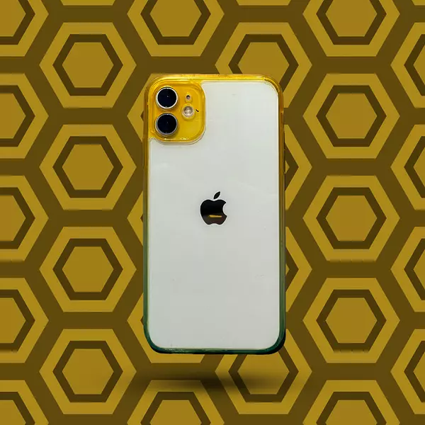 Case Diseño Bordes Amarillo Iphone 11