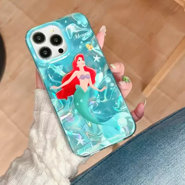 Case Diseño Disney Sirenita Animado Iphone 15 Pro+