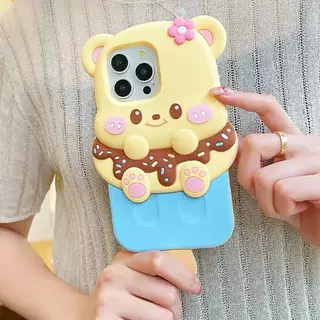 Case Diseño Paleta 3d Animado Iphone 14 Pro+