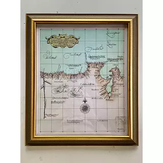 Réplica Mapa India Occidental Colombia Y Venezuela De 1605