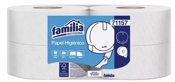 Papel Hig Familia X4 Blanco X250m Ref 71157