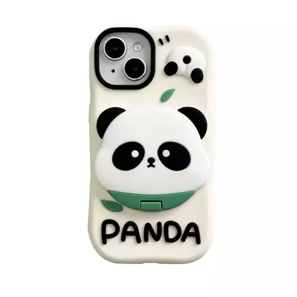 Case Diseño Panda Con Espejo Para Iphone 15 Pro