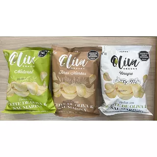 Papas 🥔 Fritas En 🫒 Sal Marina 85gr 🫒 Oliva Snaks