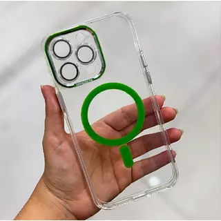 Case Magsafe Verde Protector Cámaras Iphone 11