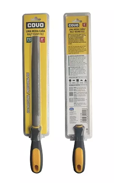 Lima Media Caña 8" Blister Pza