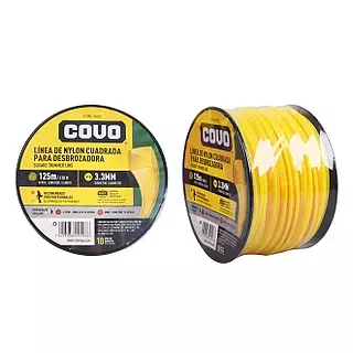Linea De Nylon Cuadrada Para Desbrozadora 3lb, 3.3mm-125 Mts