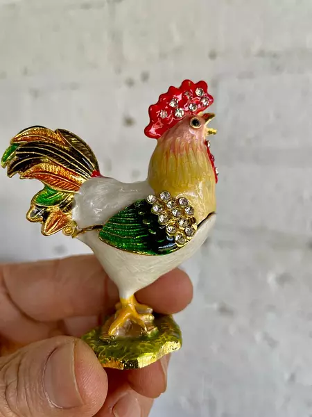 Joyero En Forma De Gallo