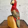 Loro Tropical Colores Tallado En Madera - Filipinas 1985