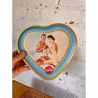 Tarro Corazón Coca Cola Con Tapa - U.S.A. 1990