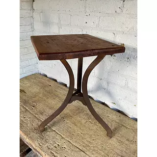 Mesa Antigua Trípode Industrial - Colombia 1950