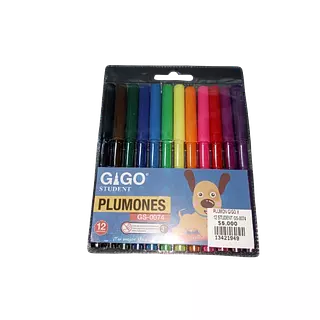 Plumones Delgados Gigo Student