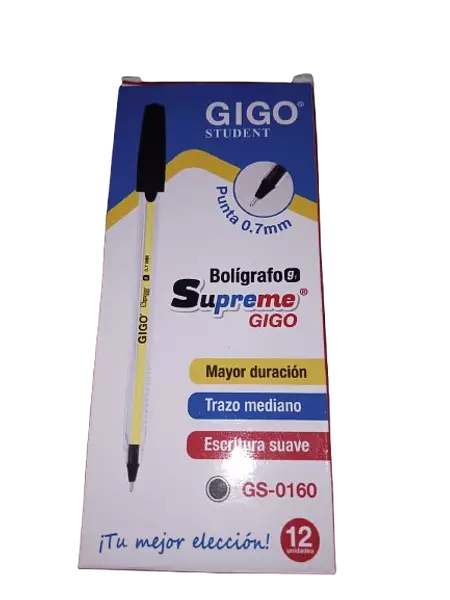 Bolígrafo Tapa 0.7 Gigo Student