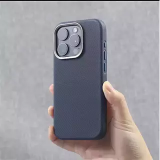 Case Diseño Cuero Magsafe Azul Rey Iphone 16plus