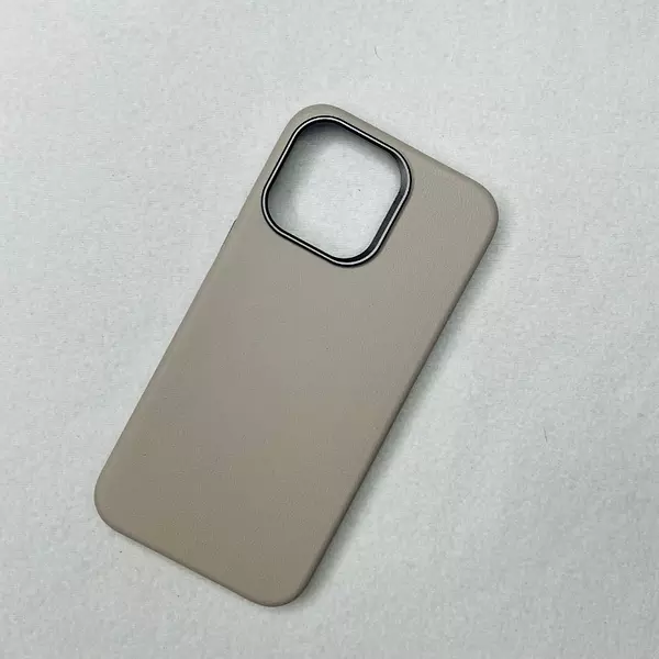 Case Diseño Cuero Magsafe Beige Iphone 11