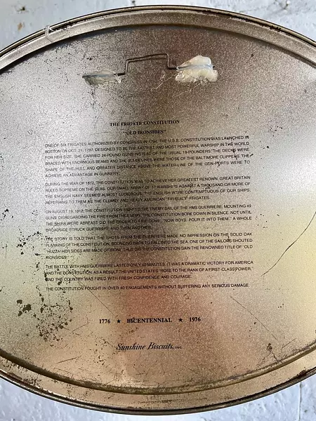 Bandeja Metálica "The Frigate Constitution" U.S.A. 1976