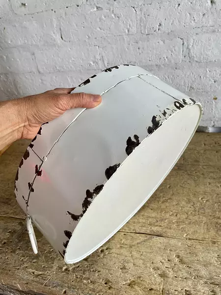 Caja Metálica Redonda Con Asas Y Cierre U.S.A. 1980