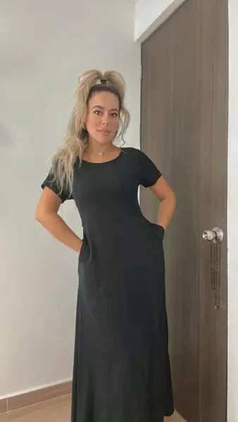 Vestido Negro Largo