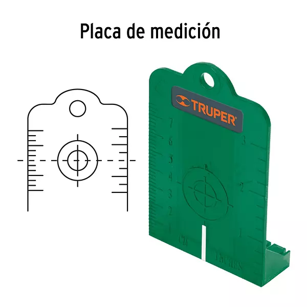 Nivel Láser Verde, Alcance 30 M, Recargable, Truper