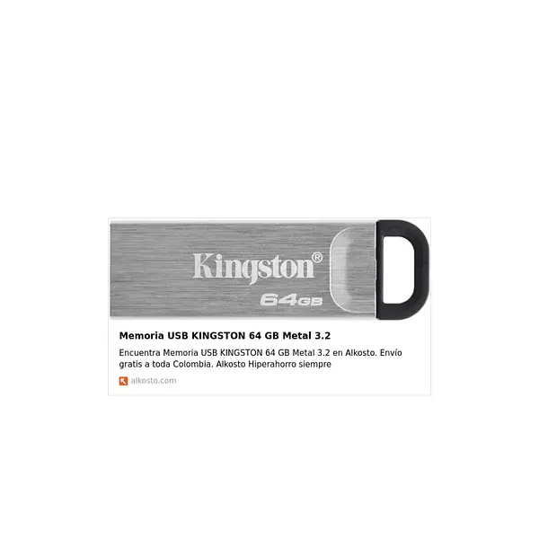 Memoria Usb Kingston 64 Gb Metal 3.2