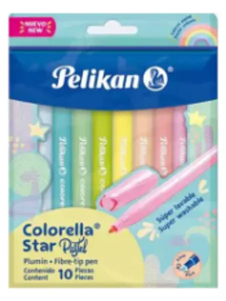 Plumón Pelikan X10 Colorella Star Pastel