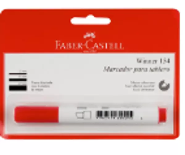 Marcador Borrable Faber Rojo 154-R