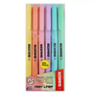 Resaltador X6 Pastel Delgado Kores