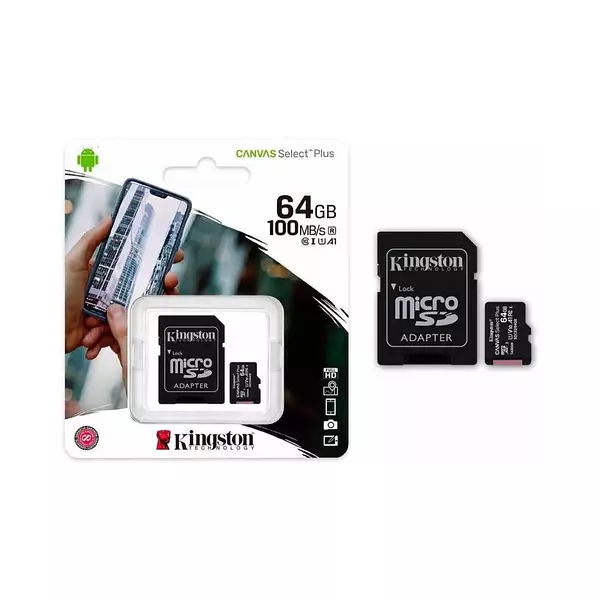 Memoria Micro Sd 64 Gb Canvas Select Plus Kingston Clase 10