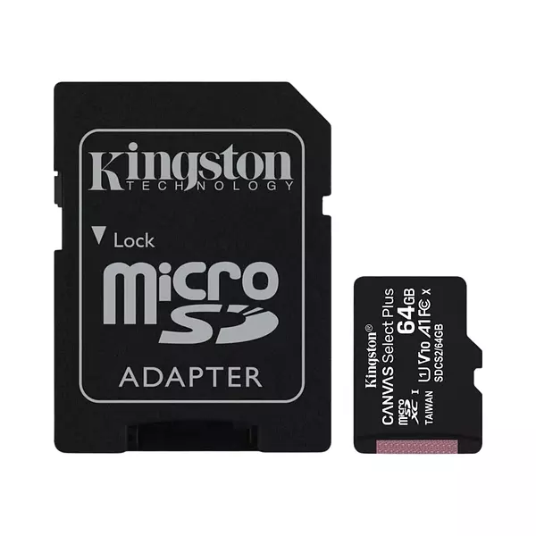 Memoria Micro Sd 64 Gb Canvas Select Plus Kingston Clase 10