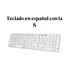 Teclado Genius Slimstar 126 Qwerty Español Color Blanco