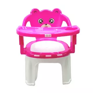 Silla Comedor Infantil Rosada