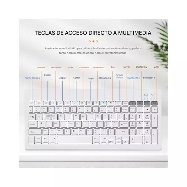 Teclado Azul Wireless