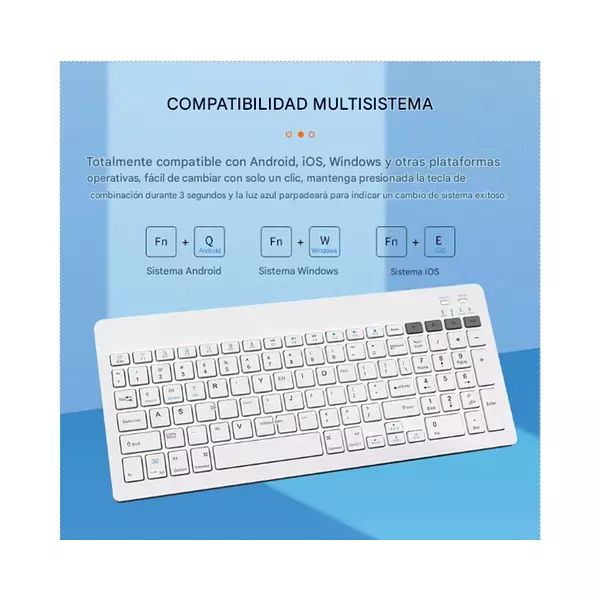 Teclado Rosado Wireless