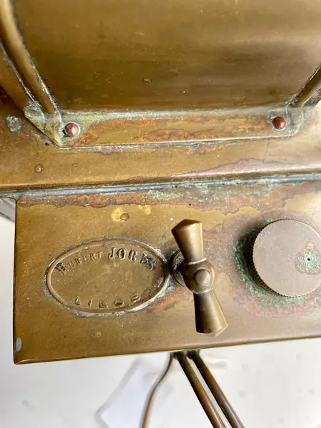 Lámpara De Carburo - Belgica 1920