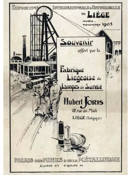 Lámpara De Carburo - Belgica 1920