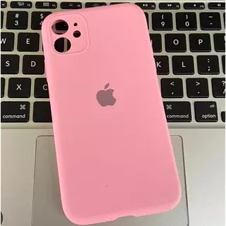 Silicon Case Rosado Protector Cámara Iphone 14pro+