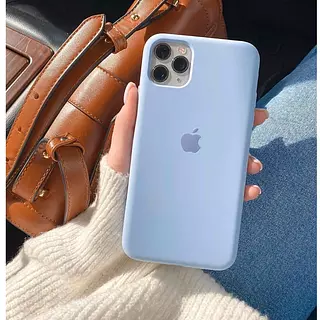 Silicon Case Azul Claro Iphone 14