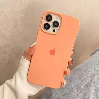 Silicon Case Naranja Iphone 14