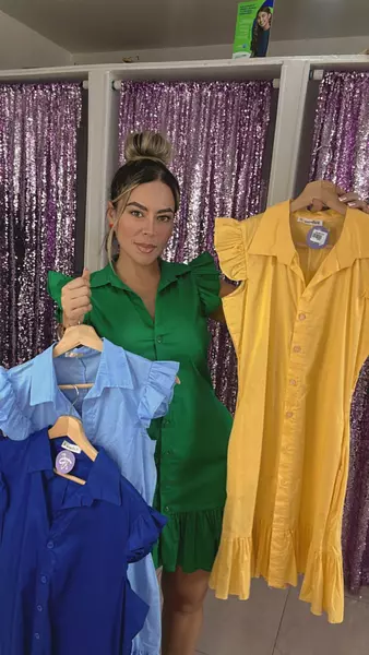 Vestido Corto Camisero