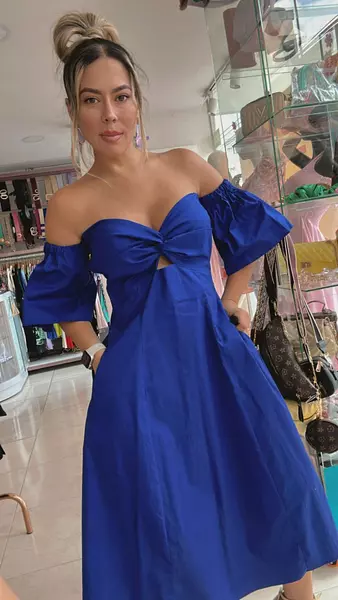 Vestido Azul Rey