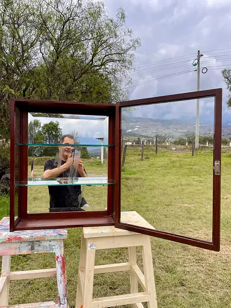 Vitrina Gabinete De Madera - Colombia 1940