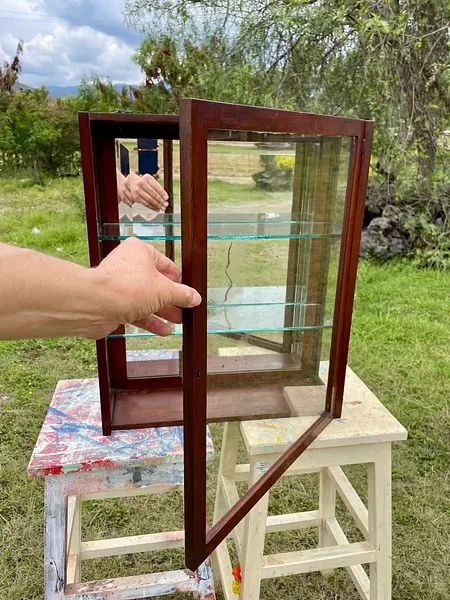 Vitrina Gabinete De Madera - Colombia 1940