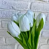 Paquete X 7 Tulipanes Artificiales Blancos