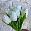 Paquete X 7 Tulipanes Artificiales Blancos