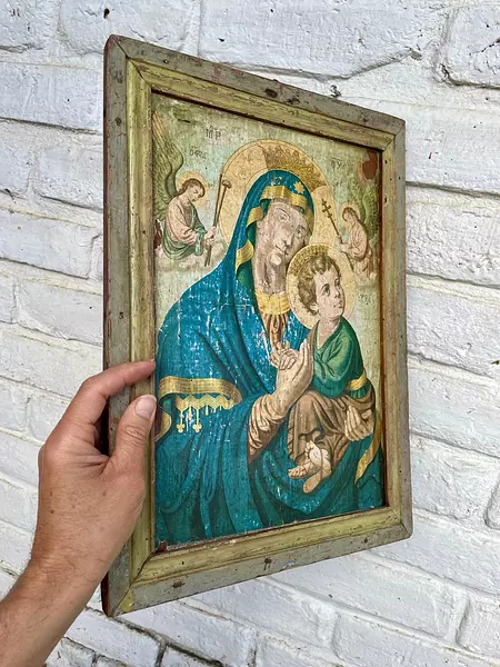 Icono Virgen Del Perpetuo Socorro - Colombia 1950